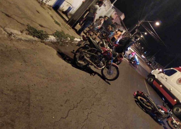 Motociclista ferido queda Aparecida