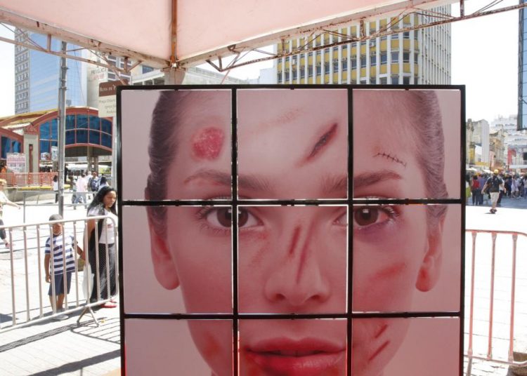 Campanha de Enfrentamento da Violência contra a Mulher em Porto Alegre-RS | Foto: Cristine Rochol