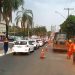 Devido a revitalização de calçadas na Av. C-4, trânsito fica lento na região | Foto: RMTC