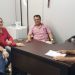 Secretário municipal do Trabalho, Adriano Montovani, presidente do PT Goiás, Kátia Maria, vereador Moura e Madson Veiga, advogado do partido | Foto: Folha Z
