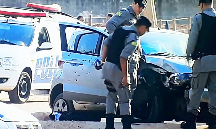 Ocorrência foi registrada na Rua Americano do Brasil, no Parque Oeste Industrial | Foto: Divulgação / PM