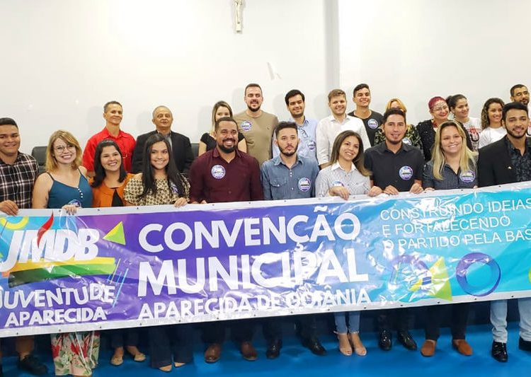 Convenção Municipal da Juventude do MDB (JMDB) de Aparecida foi realizada na noite desta quarta, 23 | Foto: Folha Z