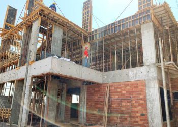 Obras da nova sede da Câmara de Aparecida de Goiânia | Foto: Luciano Lima