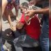 Suspeito roubar amarrado Aparecida