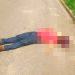 Homem foi morto a tiros na Alameda Floresta, no Jardim Tropical, em Aparecida | Foto: Leitor / Folha Z