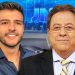 Universo não poderia privar Jackson Abrão de assistir, de camarote, a participação histórica de Matheus Ribeiro no Jornal Nacional | Foto: Montagem / Folha Z