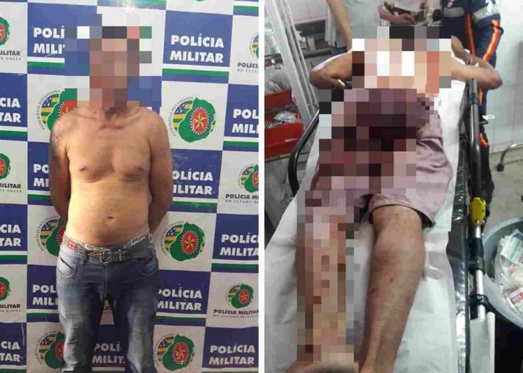 homem esfaqueado Colina Azul