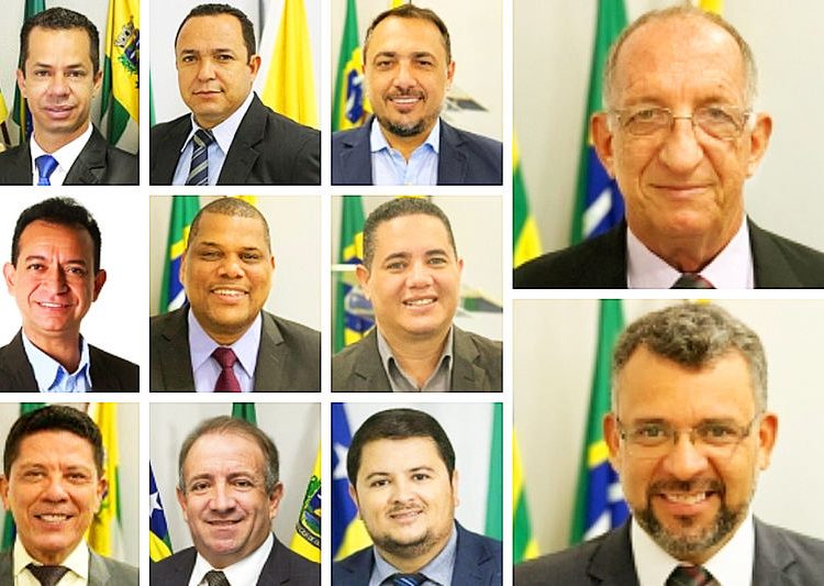 Os vereadores que mais apresentaram projetos na Câmara de Aparecida em 2019 | Foto: Montagem