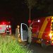 Motociclista de 26 anos morreu em acidente em rotatória da GO-040, no Setor Garavelo, em Aparecida de Goiânia | Foto: Reprodução / TV Anhanguera