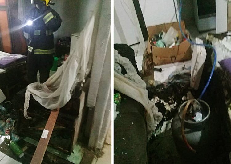 Homem inicia incêndio no Garavelo na tentativa de cometer um feminicídio | Foto: Reprodução / PMGO