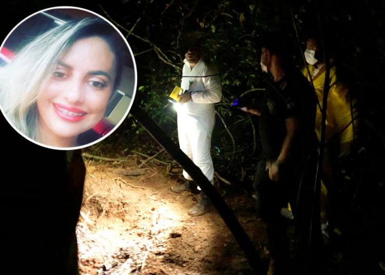Corpo da gerente Fernanda de Souza Silva, de 33 anos, estava enterrado na zona rural entre Piracanjuba e Caldas Novas | Foto: Divulgação / PC