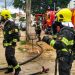 Casal teve 80% do corpos queimados em explosão de botijão de gás dentro de casa, no Setor Nova Suíça | Foto: Divulgação / Corpo de Bombeiros
