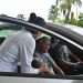 Aparecida vacinação drive-thru gripe
