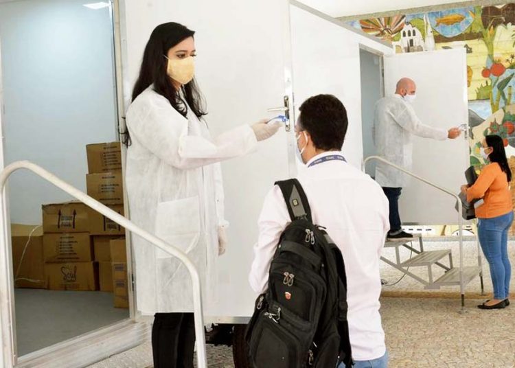 Alego retomou atividades presenciais na 4ª feira (22), em escala restrita e medidas sanitárias, para prevenir contaminação | Foto: Carlos Costa