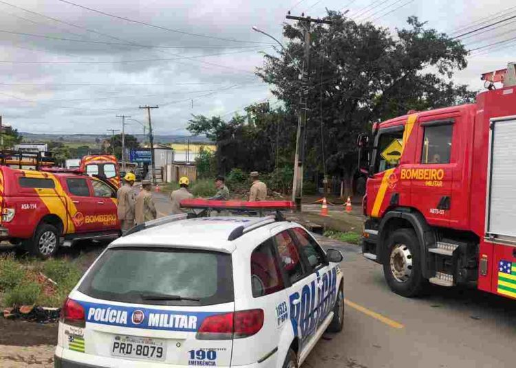idosa choque elétrico Aparecida