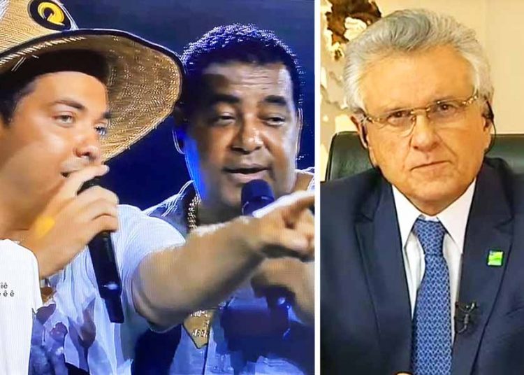 Nota oficial de Caiado desmente doação em live de Wesley Safadão e Raça Negra | Foto: Reprodução