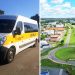 Motoristas de vans escolares querem atuar no transporte de colaboradores de empresas com mais de 15 funcionários em Aparecida | Foto: Montagem/FZ