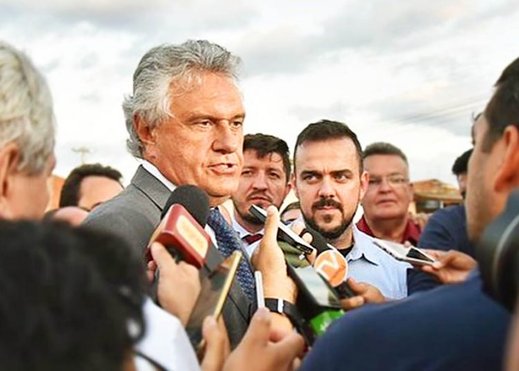 Ronaldo Caiado, Glaustin da Fokus e Gustavo Mendanha | Foto: Divulgação
