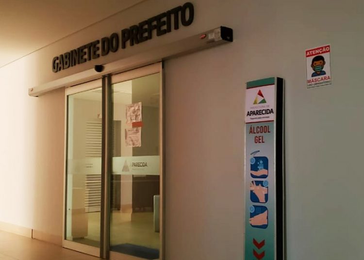 Gabinete do prefeito, no 6º andar da Cidade Administrativa de Aparecida | Foto: Reprodução