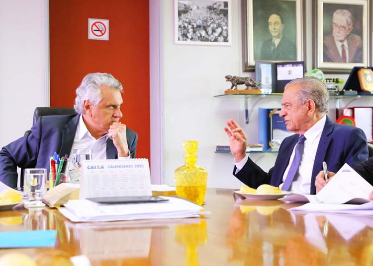 Ronaldo Caiado e Iris Rezende | Foto: Divulgação/Prefeitura de Goiânia
