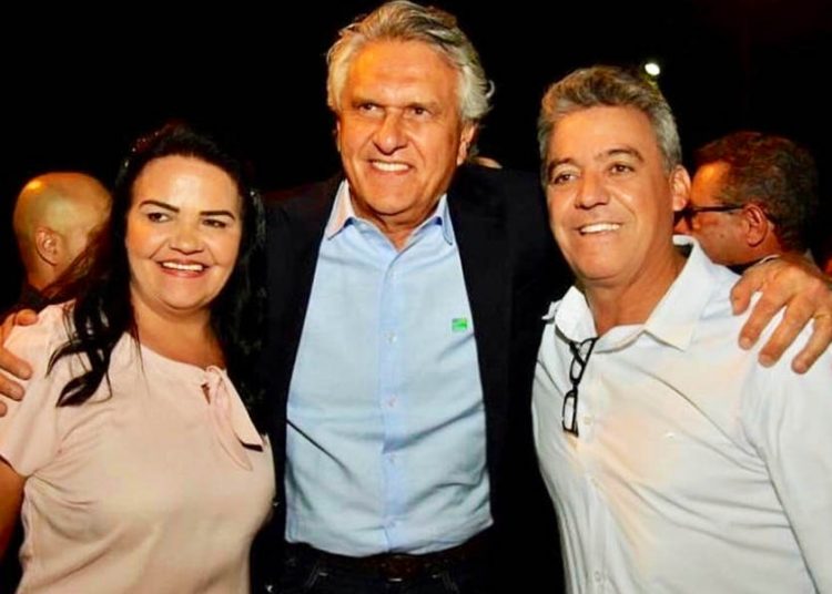Carmem Seabra, Ronaldo Caiado e Amilson Seabra | Foto: Reprodução