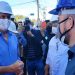 Ronaldo Caiado e Gustavo Mendanha em inspeção às obras do Linhão Central da Saneago em Aparecida de Goiânia | Foto: Folha Z