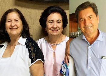 Nelma, Nelita e Maguito Vilela | Foto: Arquivo Pessoal