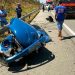 Acidente deixa fusca destruído na BR 070. Motorista não resistiu aos ferimentos | Foto: Divulgação/CBM-GO