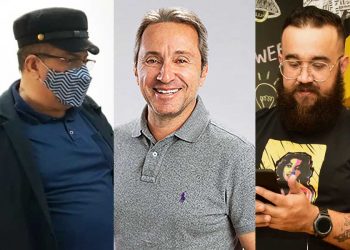 Célio Rezende (Jubinha), Marco Siqueira e Junior Vilela formam time de marketing de Gustavo Mendanha ao lado de Gean Carvalho | Foto: Montagem