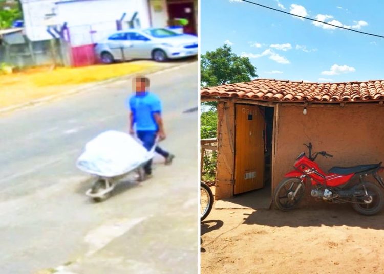 Veiga Jardim: Suspeito de matar e carregar cadáver em carrinho de mão foi preso no Maranhão