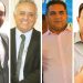 Fernando Pellozo (PSD), Divino Lemes (Podemos), Júlio Pina (PRTB) e Tiago do Piso (PSL) | Foto: Montagem/FZ