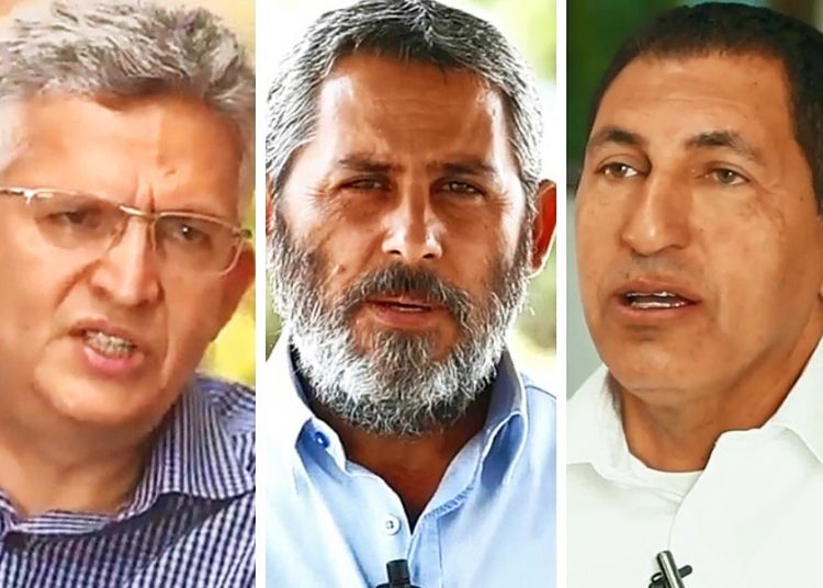 Corrida pela Prefeitura de Abadia de Goiás tem Wander Saraiva (PP), Zé da Patrola (PDT) e Itamar da Marka da Paz (PSC) | Foto: Montagem/FZ
