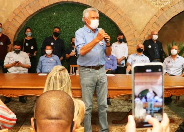 “Como médico eu afirmo que o diagnóstico certo nesse momento é de termos em Goiânia Vanderlan prefeito”, afirmou o governador Ronaldo Caiado | Foto: Divulgação