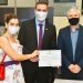 Gustavo Mendanha recebe diploma das mãos do presidente da Junta Eleitoral da 132ª Zona do Município de Aparecida de Goiânia, Dr. Társio Ricardo de Oliveira Freitas