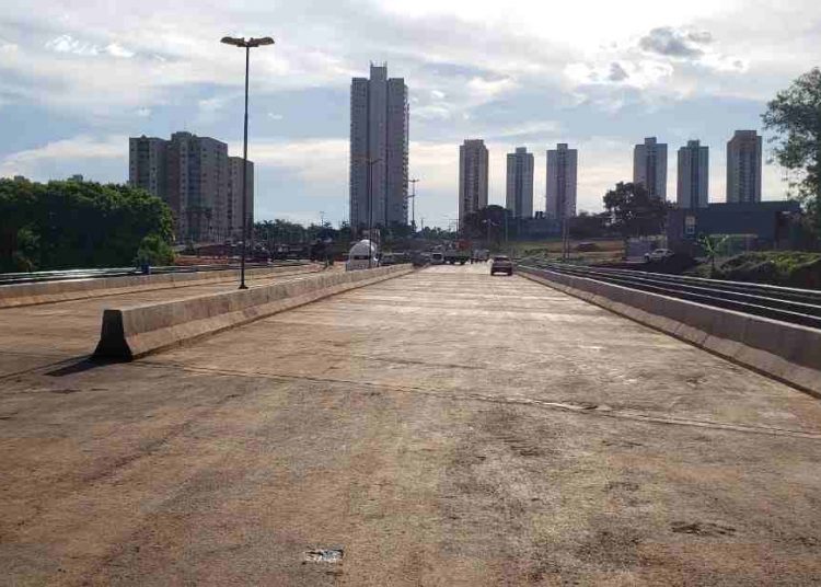 obras ponte Av. Alpes Jardim América Goiânia