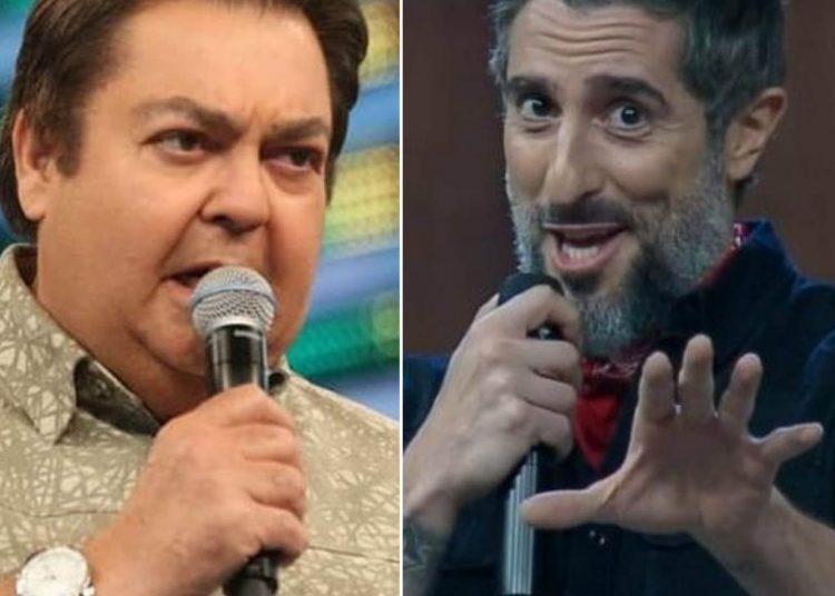 Faustão e Marcos Mion