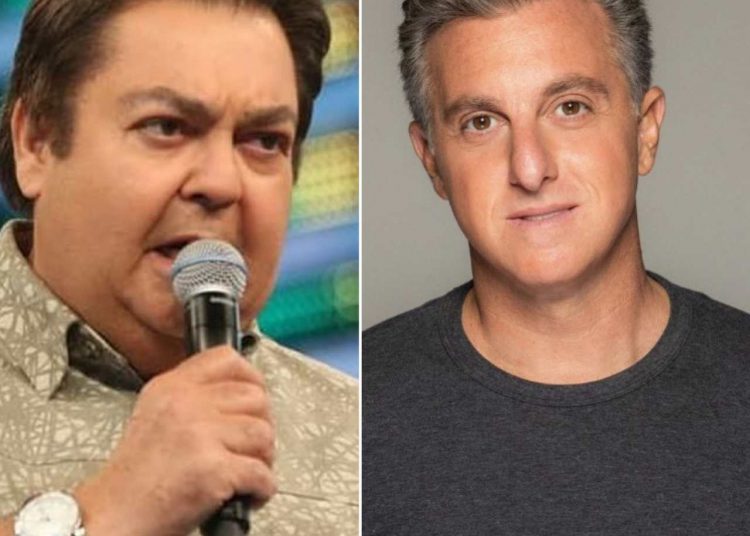 Faustão e Huck na Rede Globo