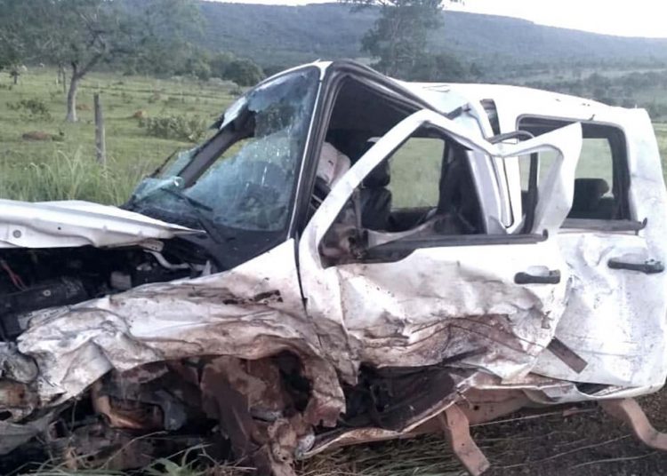 Acidente em GO 210 deixou duas pessoas feridas - Créditos: Agência Press