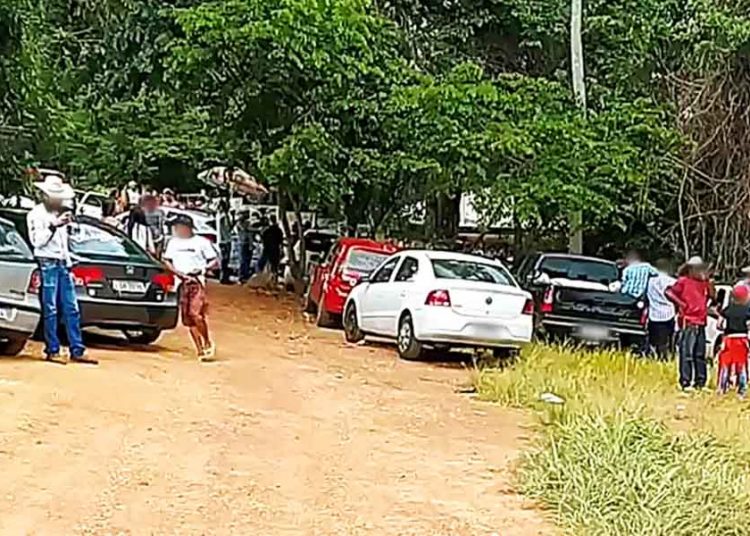 Jovem é morto a tiros durante festa em chácara de vereador de Aparecida | Foto: Leitor/FZ