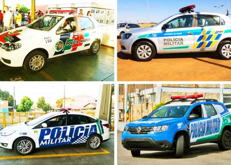 Todas os modelos de viaturas de área da PMGO na última década