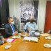 Ao centro, vereador Léo José e prefeito Rogério Cruz