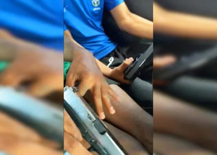 Imagens mostram suspeitos exibindo armas antes de confronto que terminou com 7 mortes em Luziânia (GO) | Foto: Reprodução