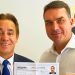 Adilson Barroso e Flávio Bolsonaro | Foto: Reprodução