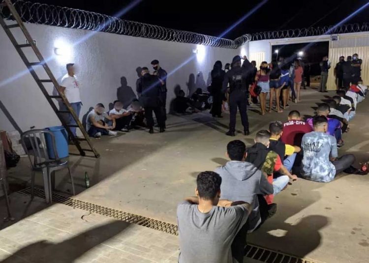 Festa clandestina em Aparecida | Foto: Divulgação/Prefeitura de Aparecida