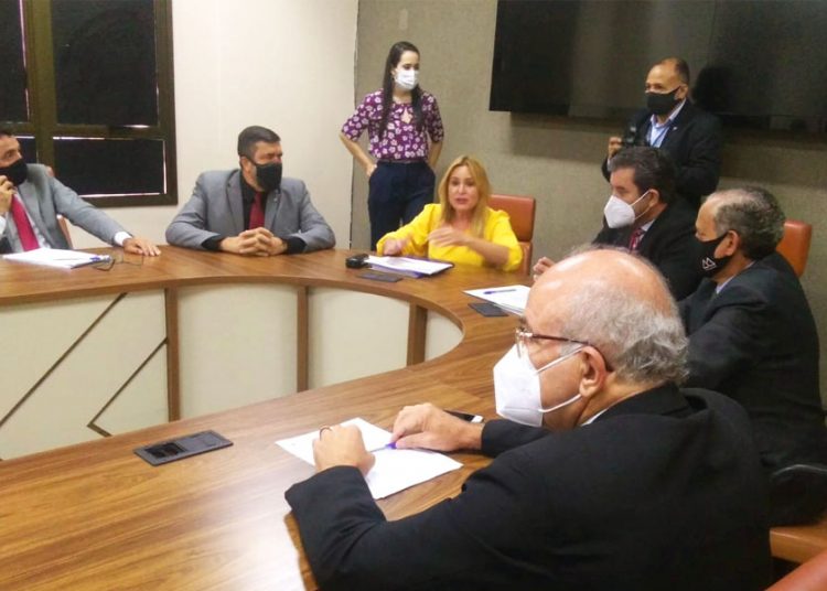 Valéria Pettersen dialoga com vereadores em visita à Câmara de Goiânia | Foto: Reprodução