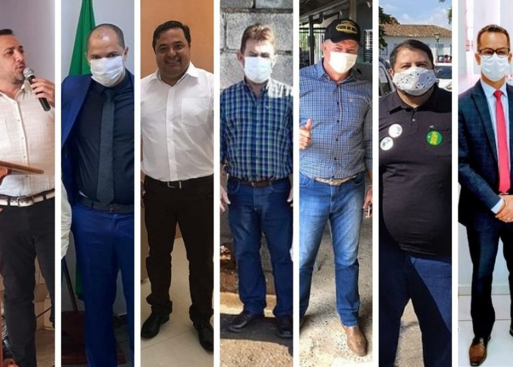 André, Diony, Leandro, Gleison, Gilsão, Panda e Isaac | Foto: Montagem