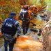 Viraliza vídeo de policial carregando cachorro ferido durante buscas a Lázaros | Foto: Divulgação / PMGO