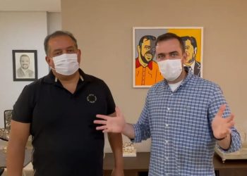 Senador Eduardo Gomes e prefeito Gustavo Mendanha | Foto: Reprodução / Redes Sociais