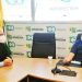 Gugu Nader em visita a Gustavo Mendanha na Prefeitura de Aparecida neste início de junho | Foto: Reprodução