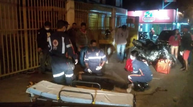 Colisão entre motocicletas deixa pilotos feridos | Foto: Reprodução